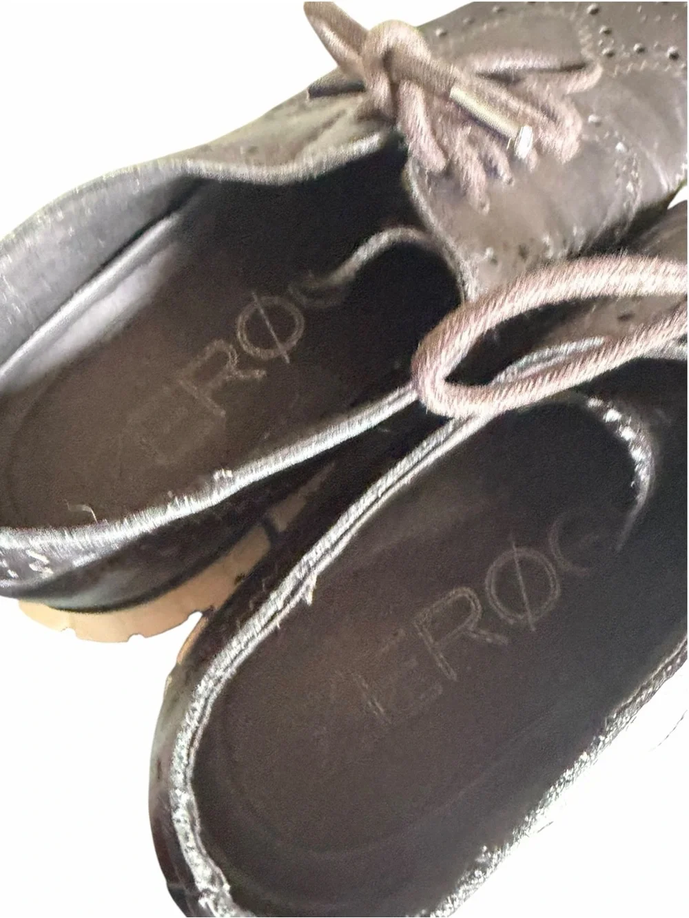 Cole Haan Zerogrand black Leather wing tip oxford